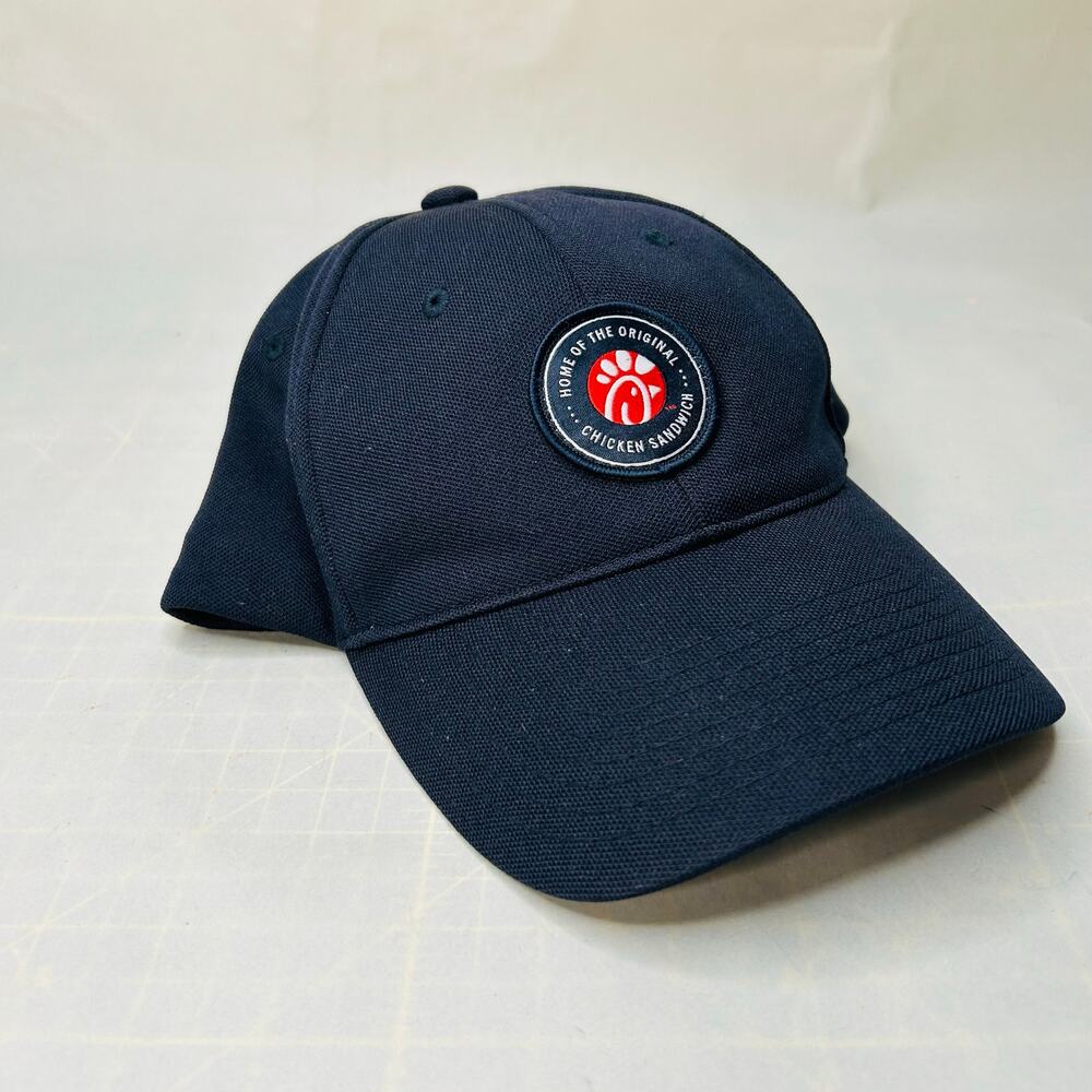 Chick-fil-A Hat Cap Strap Back Mens One Size Blue Patch Baseball Adjustable Logo
